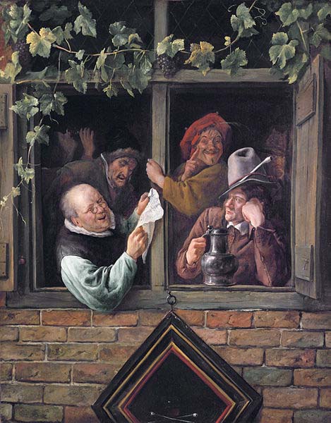 Jan Steen Rhetoricians at a Window